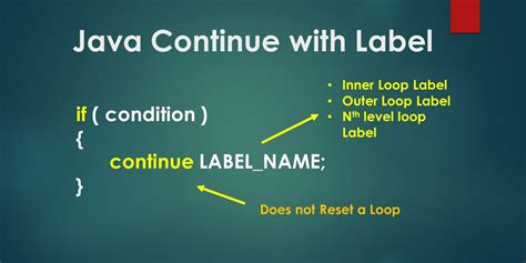 break continue java|java break continue label.